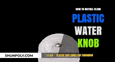 Easy DIY Guide: Installing a Clear Plastic Water Knob