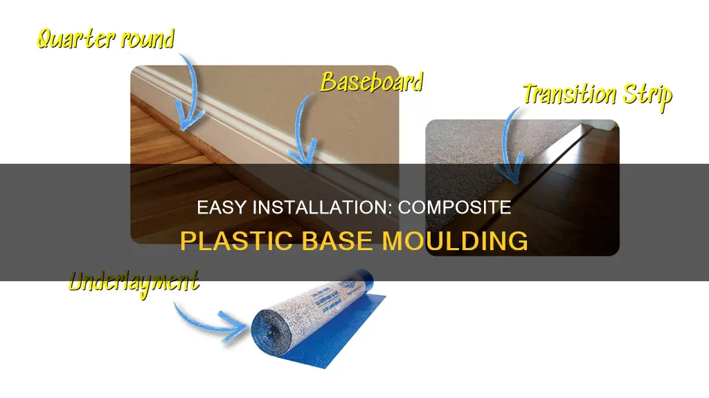 how to install composite plastic base moulding