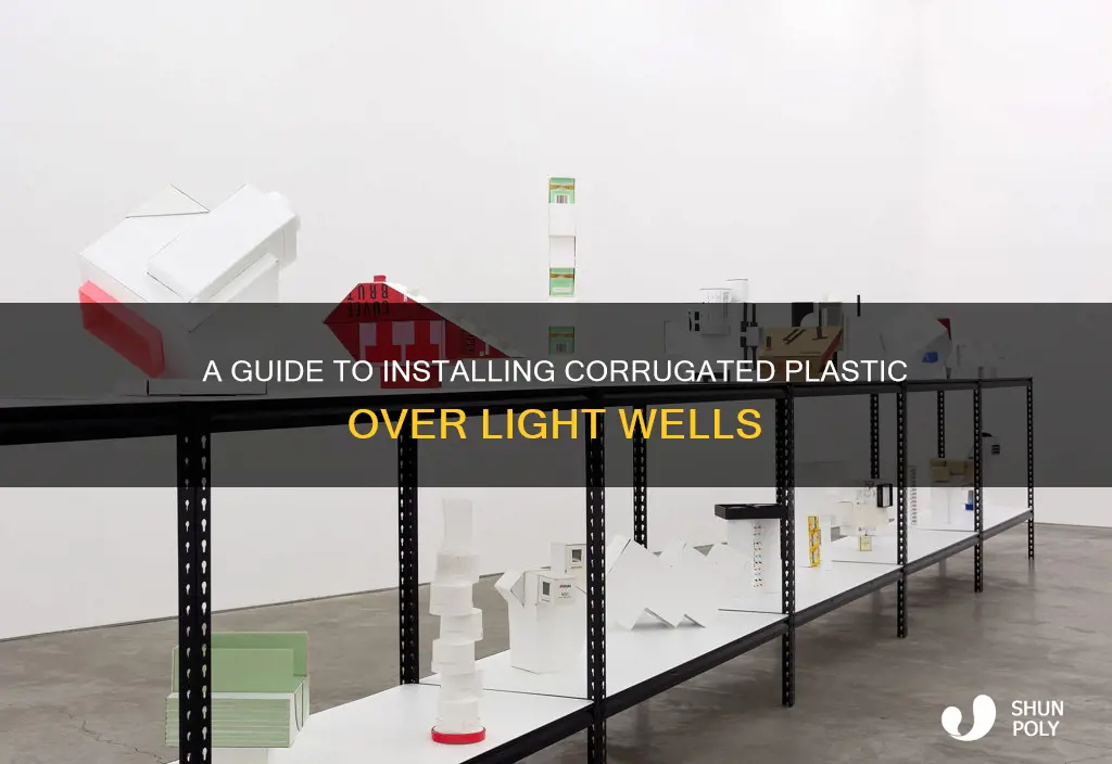 how to install coragated plastic over lightwells