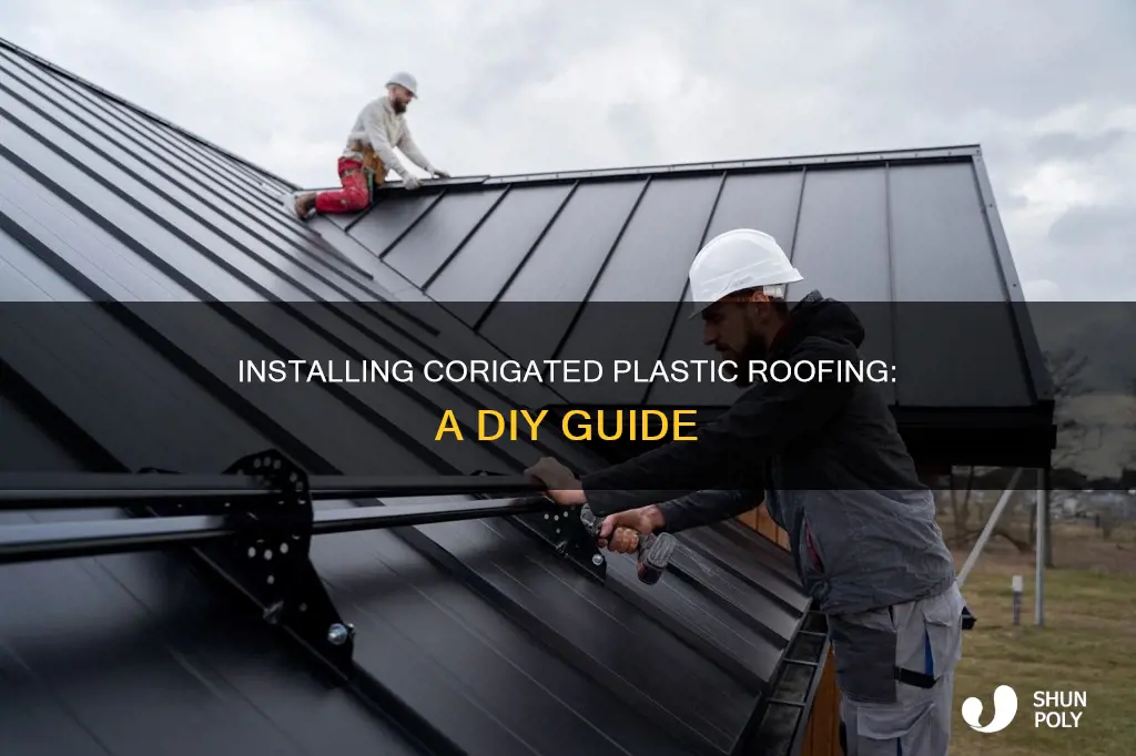 how to install corigated plastic roofing