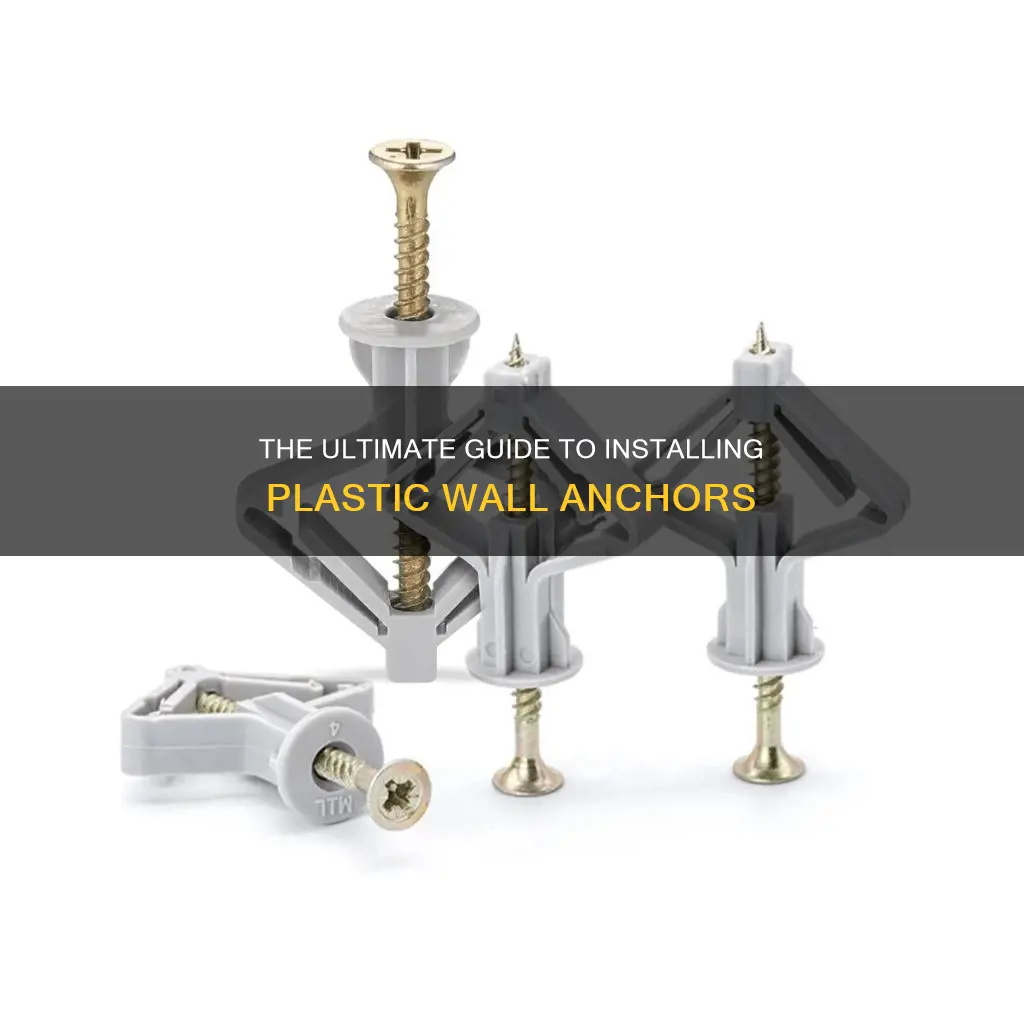 how to install cylindrical plastic wall anchors