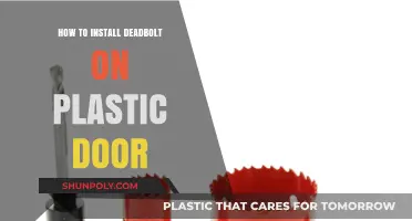 Easy Deadbolt Installation on Plastic Doors