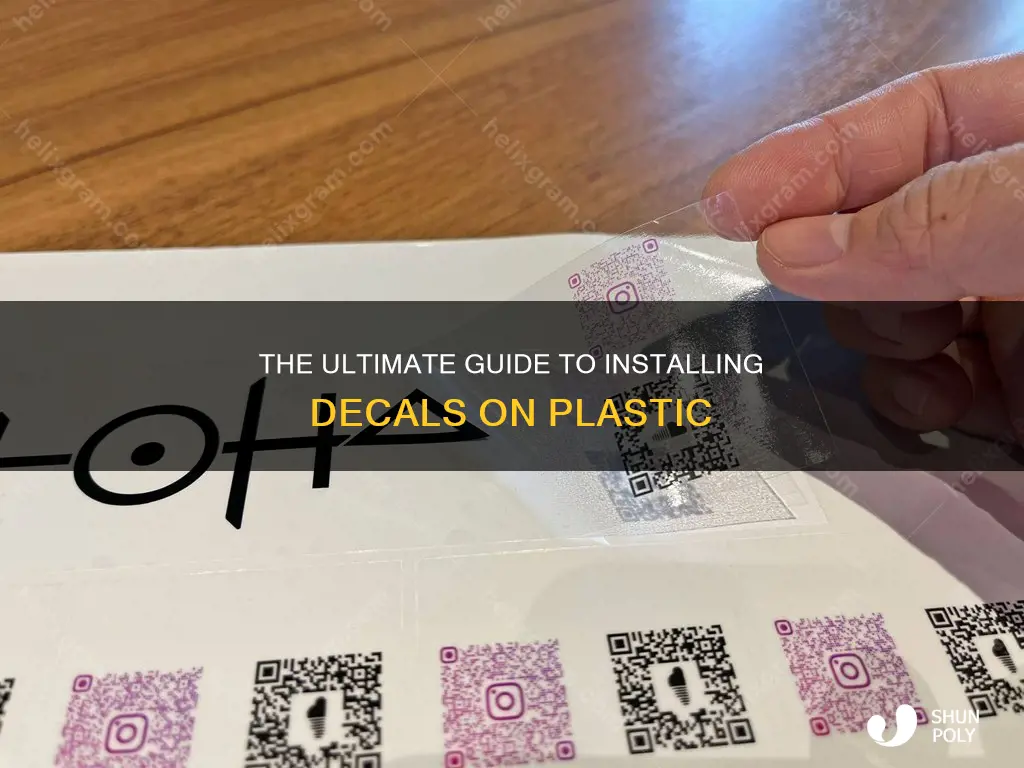how to install decals on plastic
