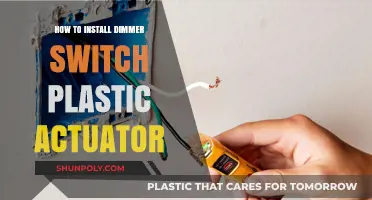 Easy Dimmer Switch Installation: Plastic Actuator Guide