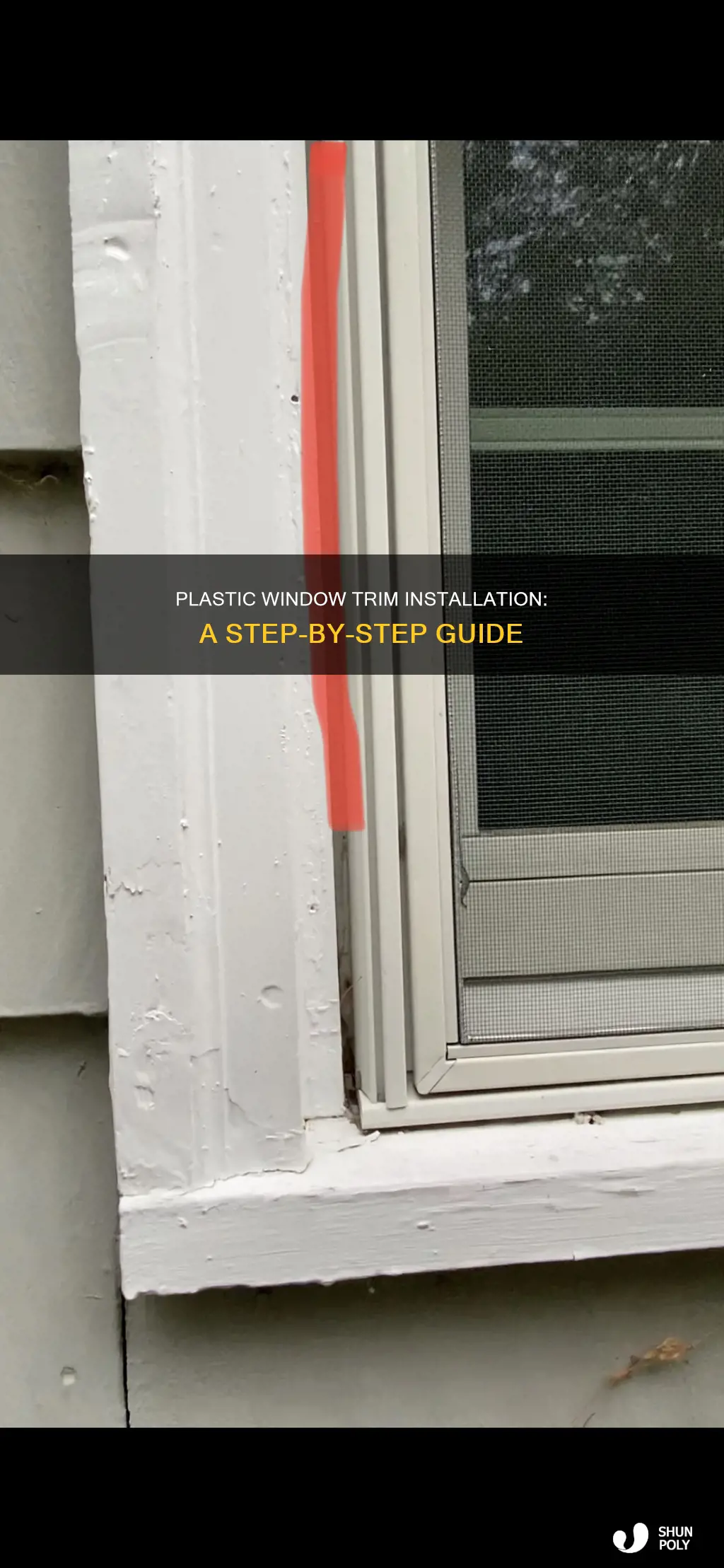 how to install exterior plastic window trim