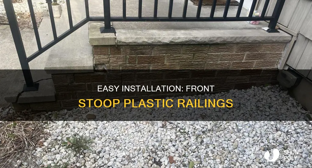 how to install front stoop plastic railings