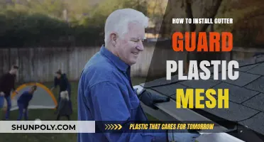 Gutter Guard Installation: Plastic Mesh Protection