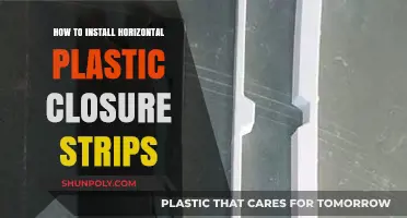 Guide to Installing Horizontal Plastic Closure Strips