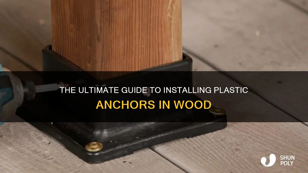how to install plastic anchors in wood