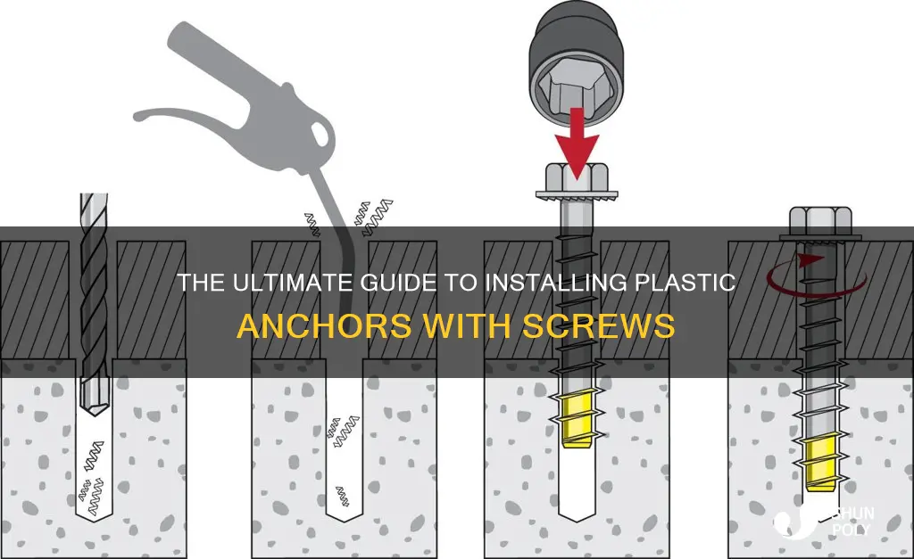 how to install plastic anchors with screws