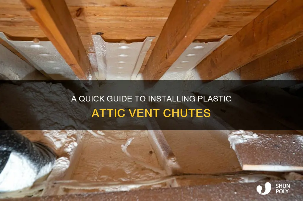 how to install plastic attic vent chute