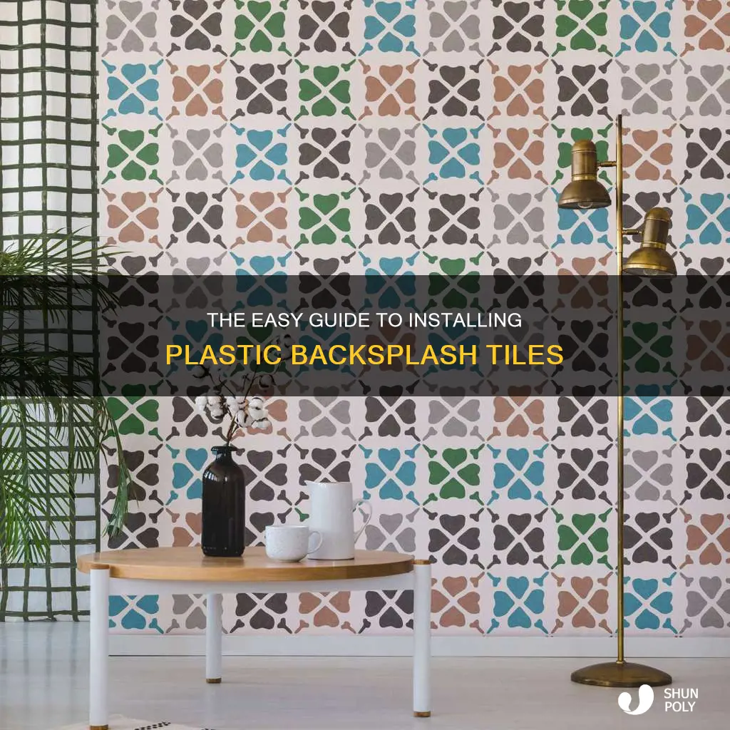 how to install plastic backsplash tiles
