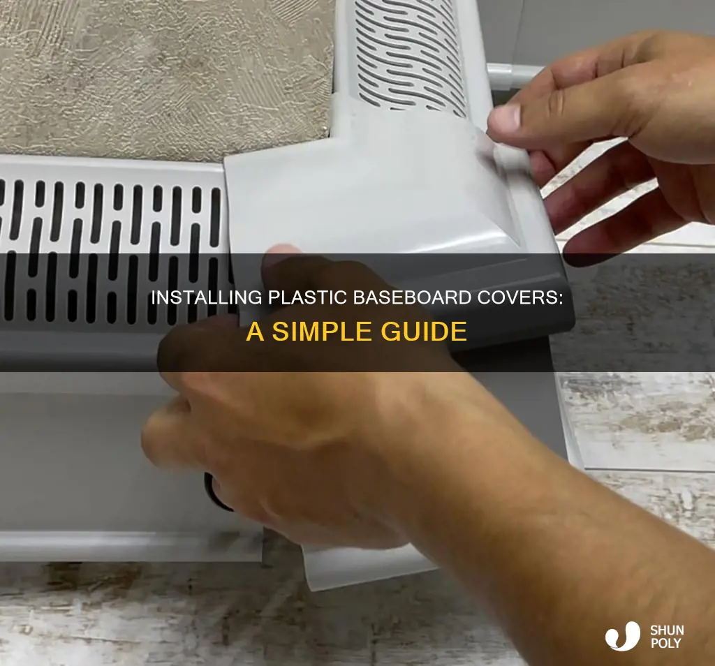 how to install plastic baseboard covers
