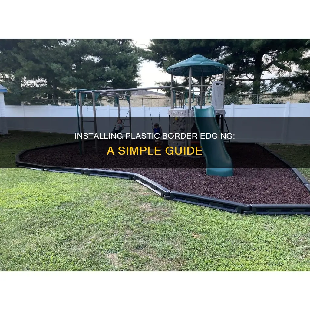 how to install plastic border edging