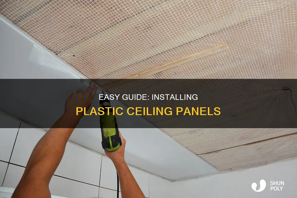 how to install plastic ceiling panels