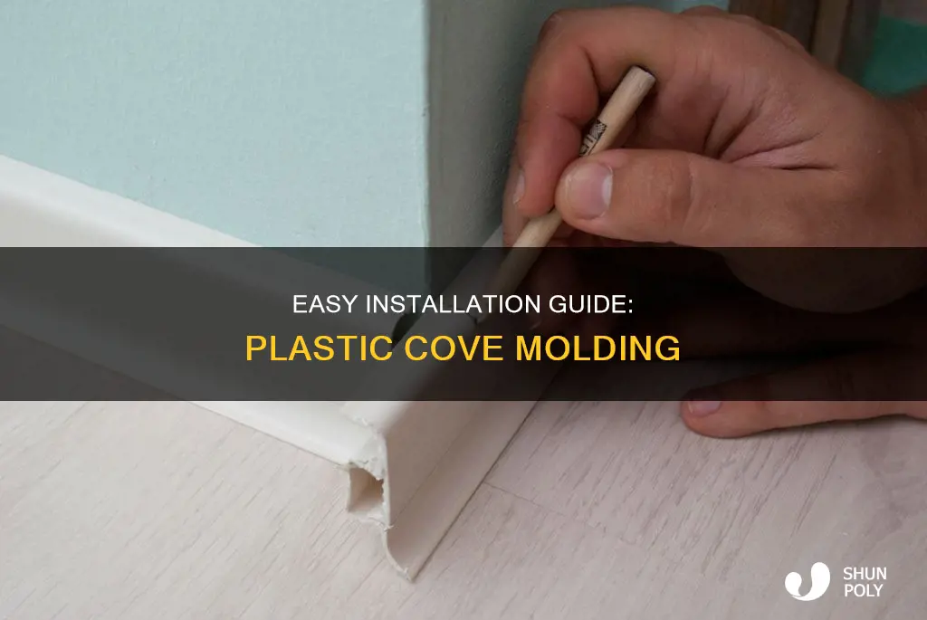 how to install plastic cove molding