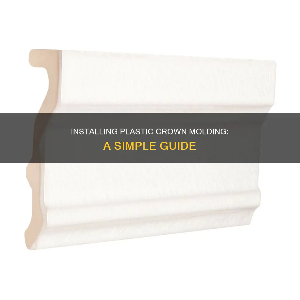 how to install plastic crown molding