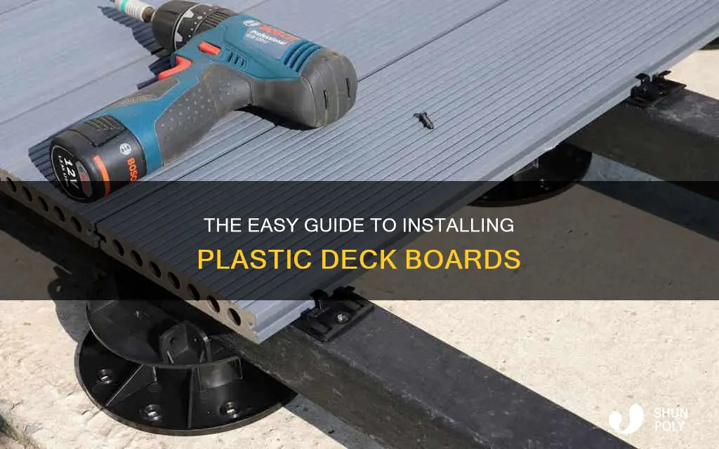 how to install plastic deck boards