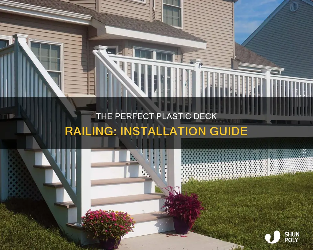 how to install plastic deck railing
