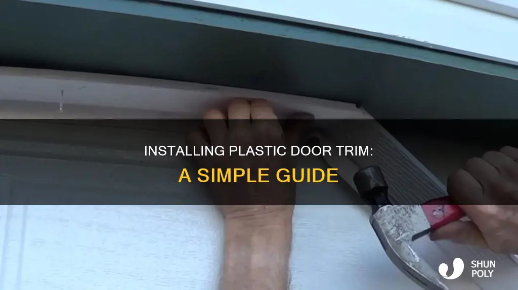 how to install plastic door trim