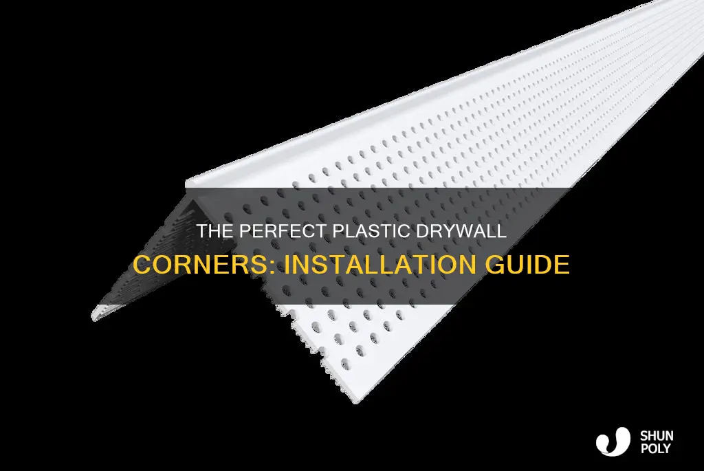 how to install plastic drywall corners