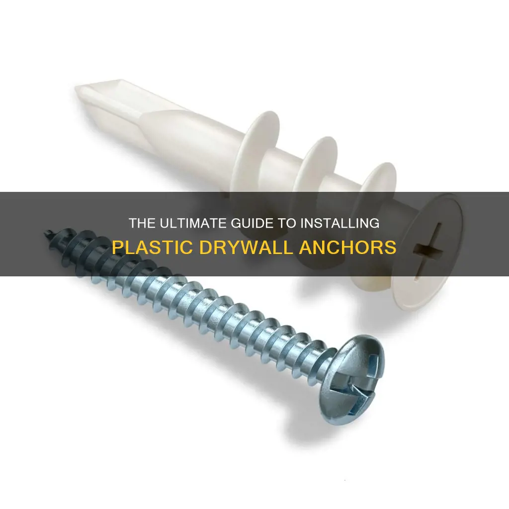 how to install plastic drywall screws