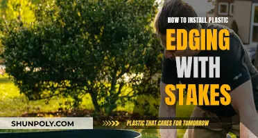 Install Plastic Edging: Using Stakes for a Perfect Finish