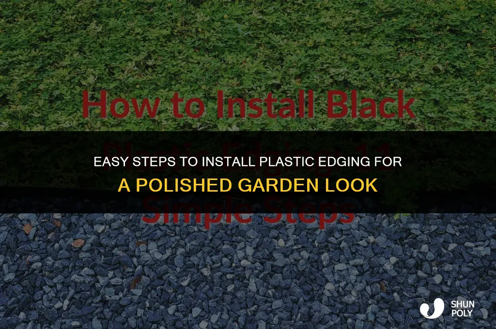 how to install plastic edging
