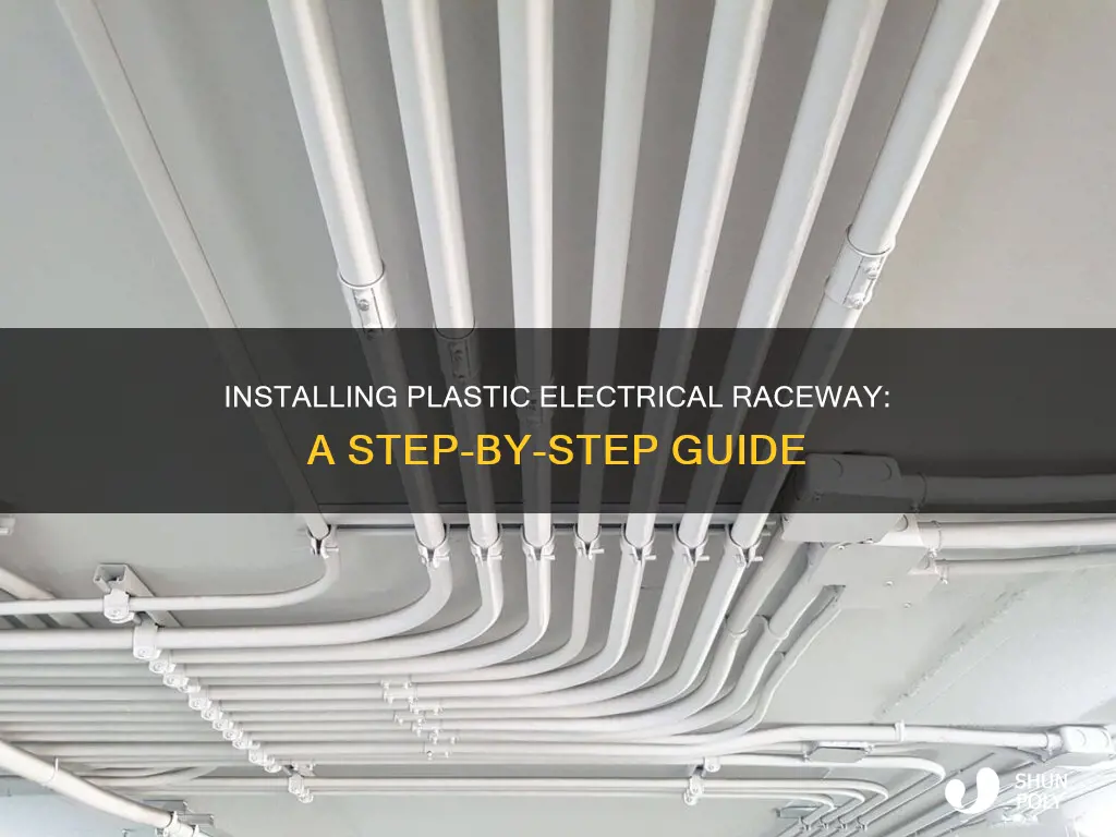 how to install plastic electrical raceway
