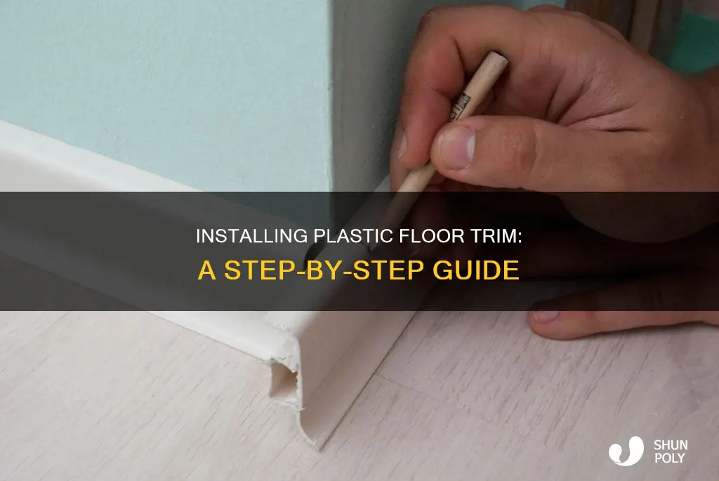 how to install plastic floor trim