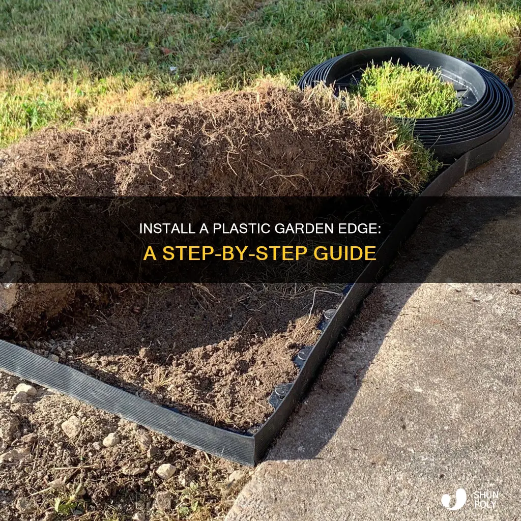 how to install plastic garden edge