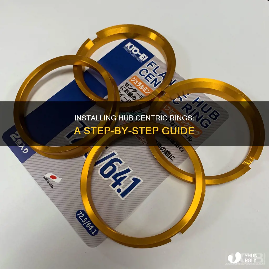 how to install plastic hub centric rings