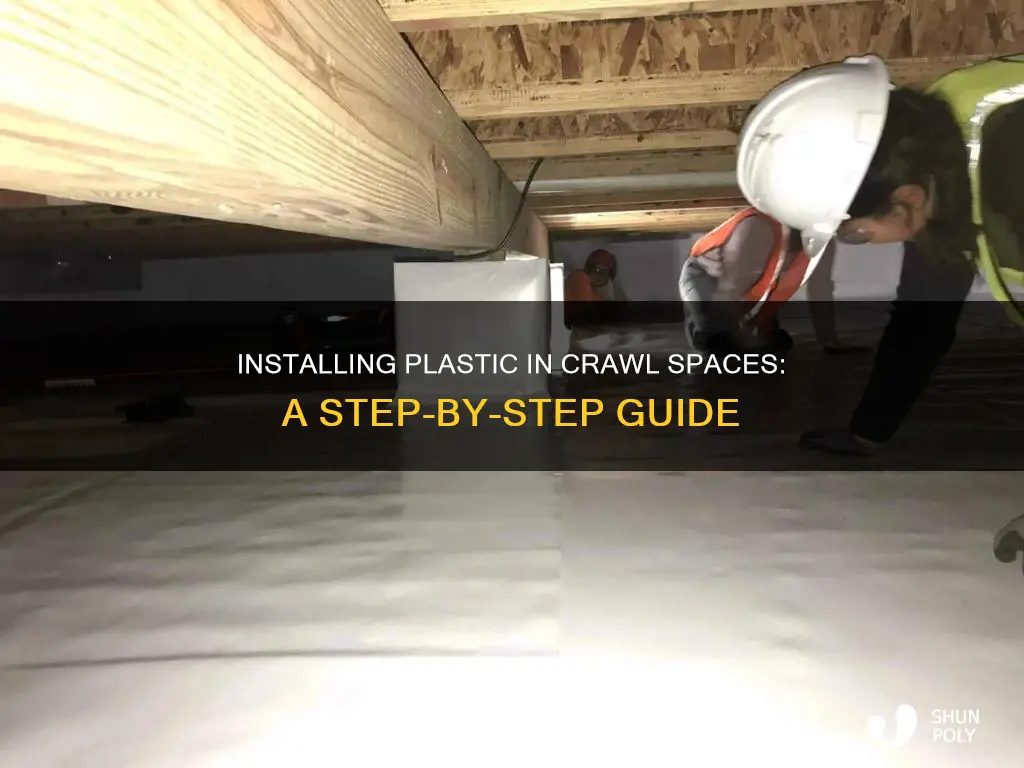 how to install plastic in crawl space