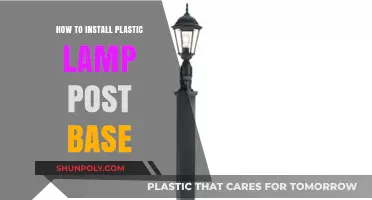 Installing a Plastic Lamp Post Base: A Simple Guide
