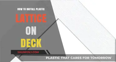 Easy Guide: Installing Plastic Lattice on Your Deck