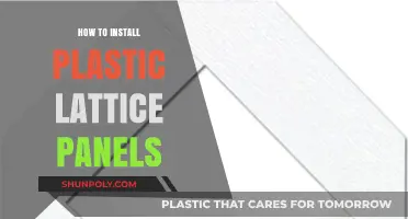Install Plastic Lattice Panels: A Simple Guide