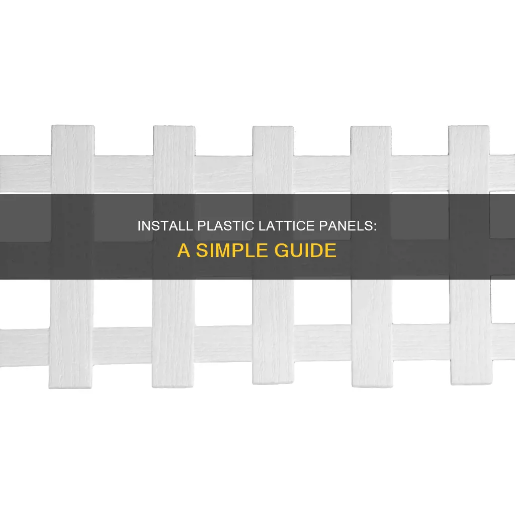 how to install plastic lattice panels