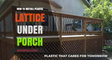 The Best Way to Install Plastic Lattice Under Your Porch