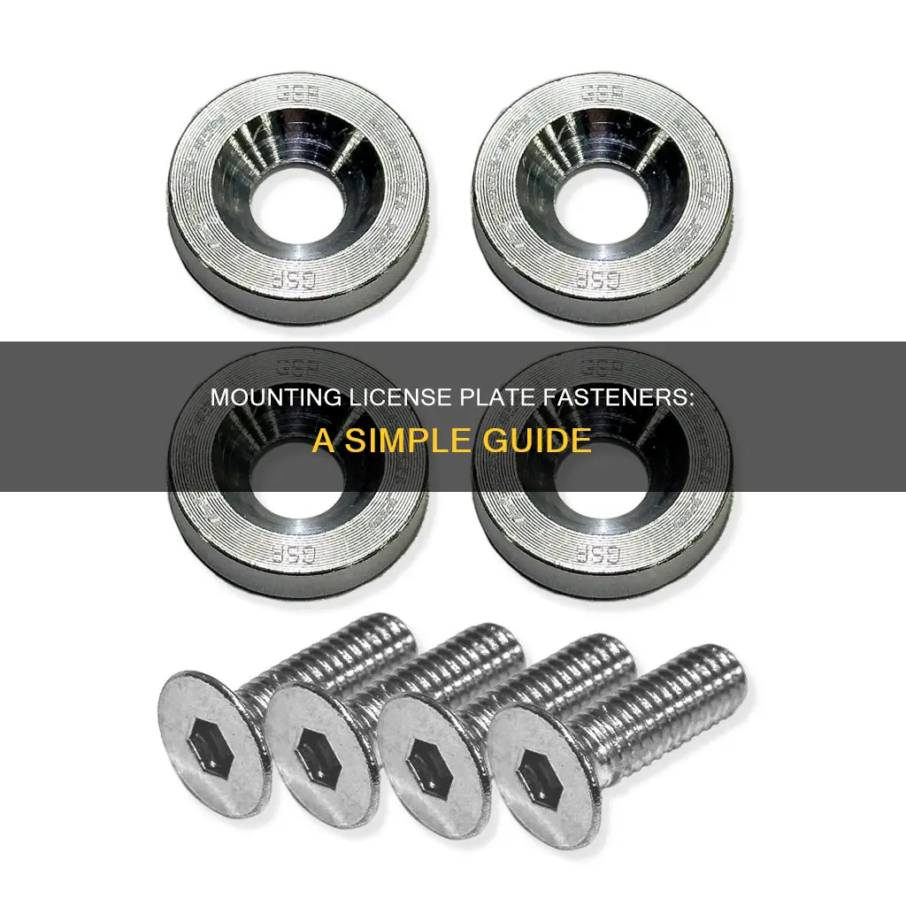 how to install plastic license plate fasteners