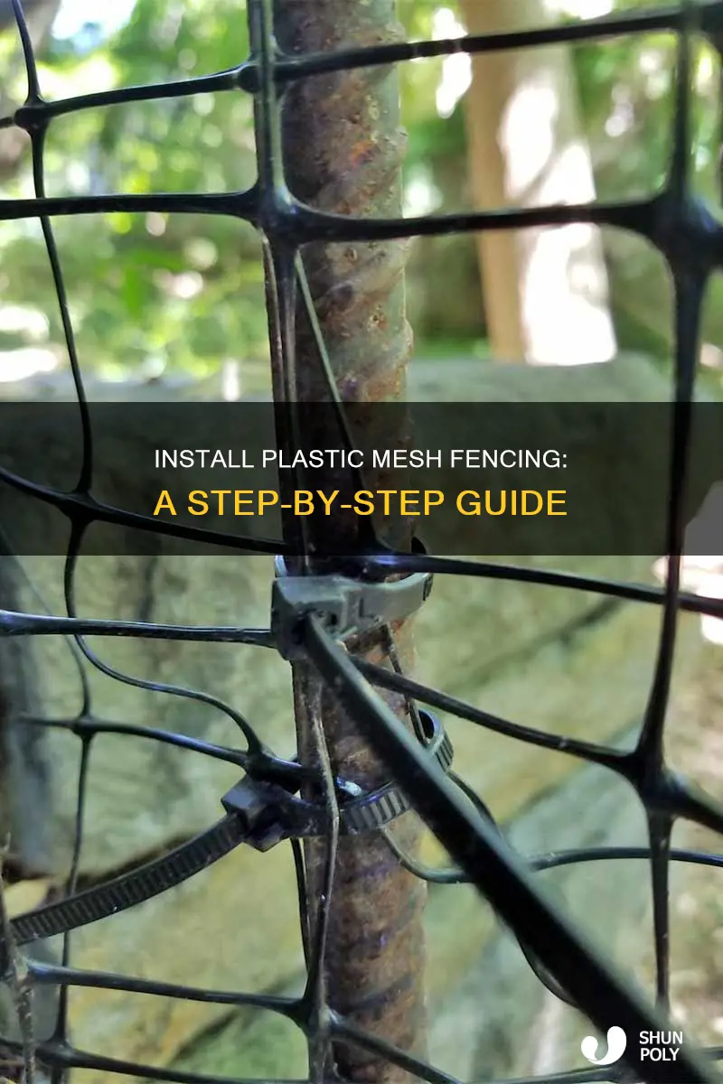 how to install plastic mesh fencing