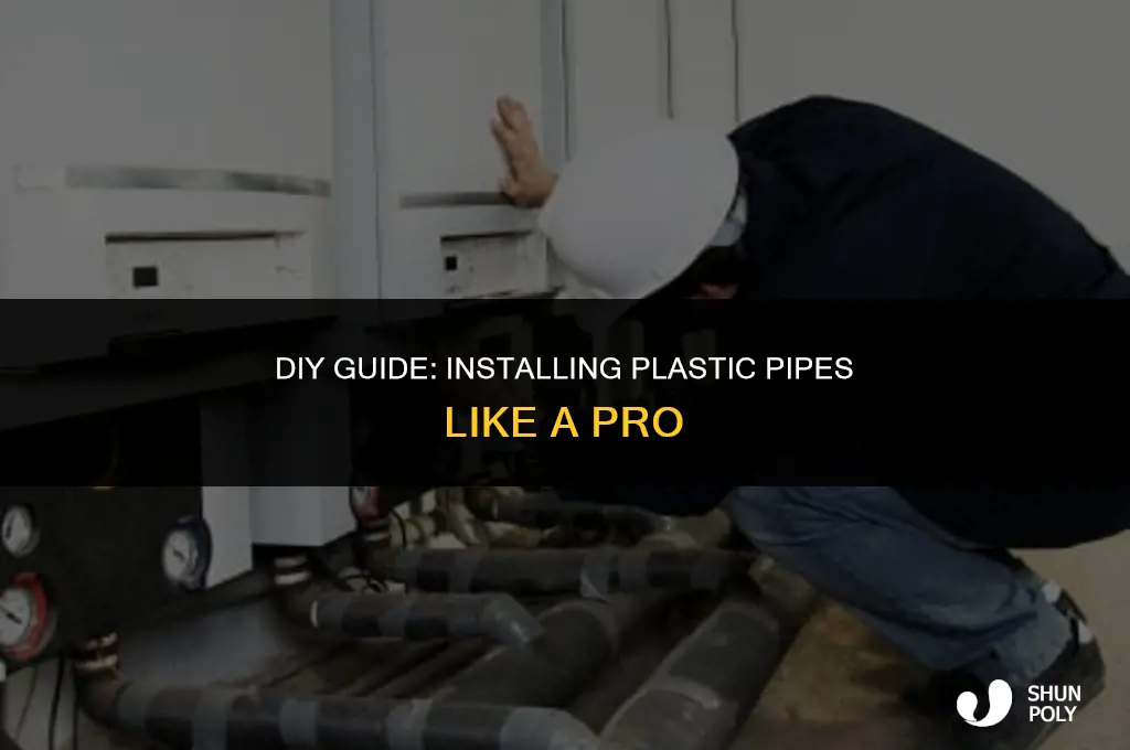 how to install plastic pipe