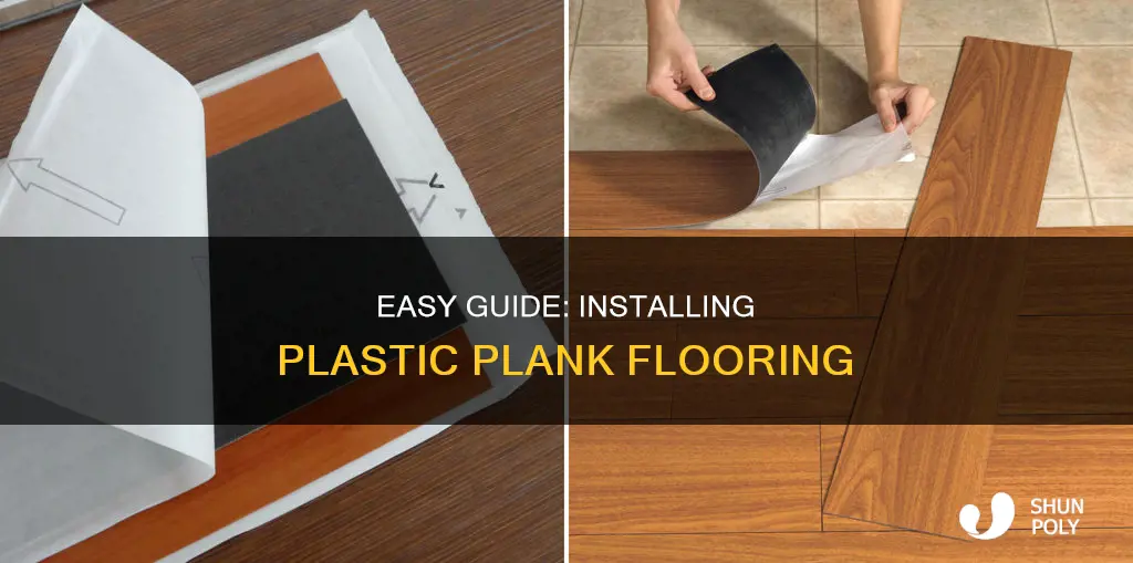 how to install plastic plank flooring