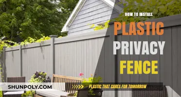 Easy Installation: Plastic Privacy Fence
