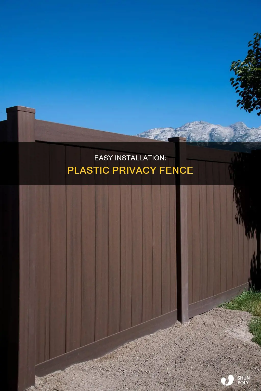 how to install plastic privacy fence