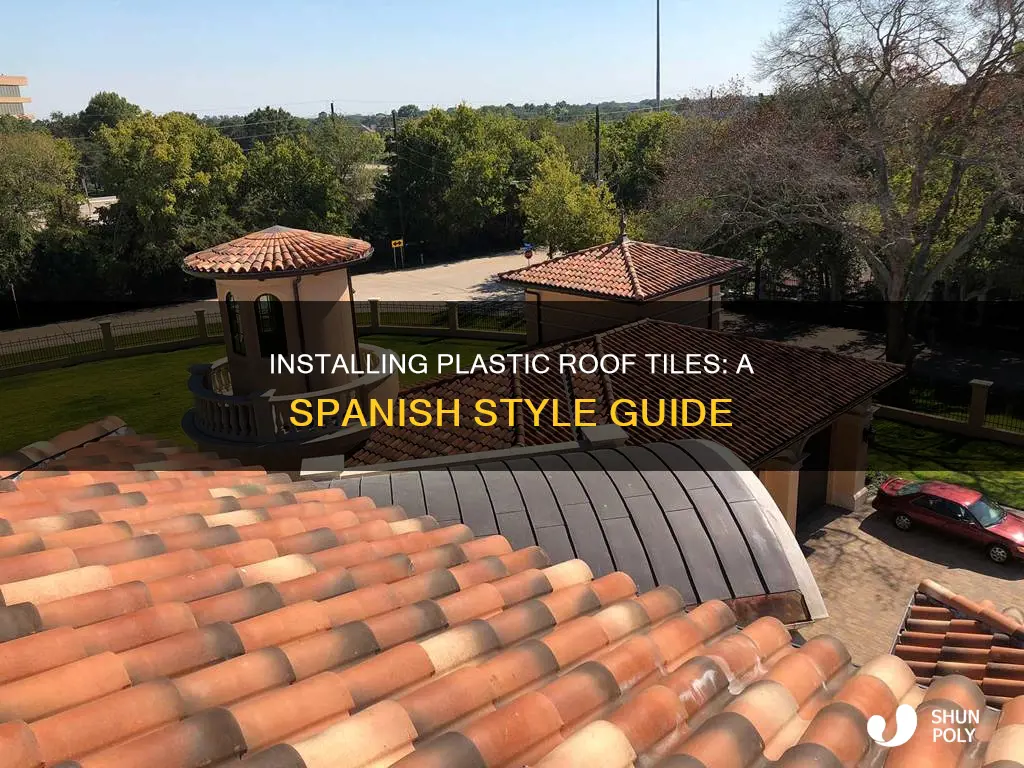 how to install plastic roof spanish tiles