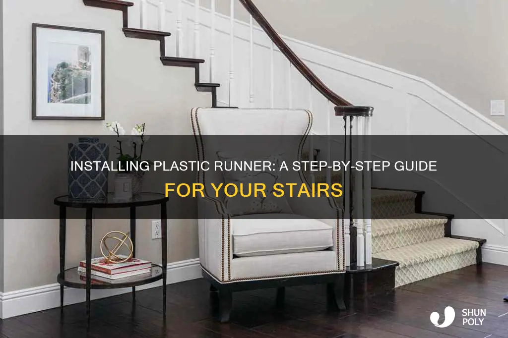 how to install plastic runner on stairs