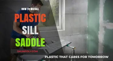 Easy Guide: Installing Plastic Sill Saddle