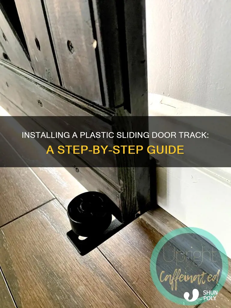 how to install plastic sliding door track