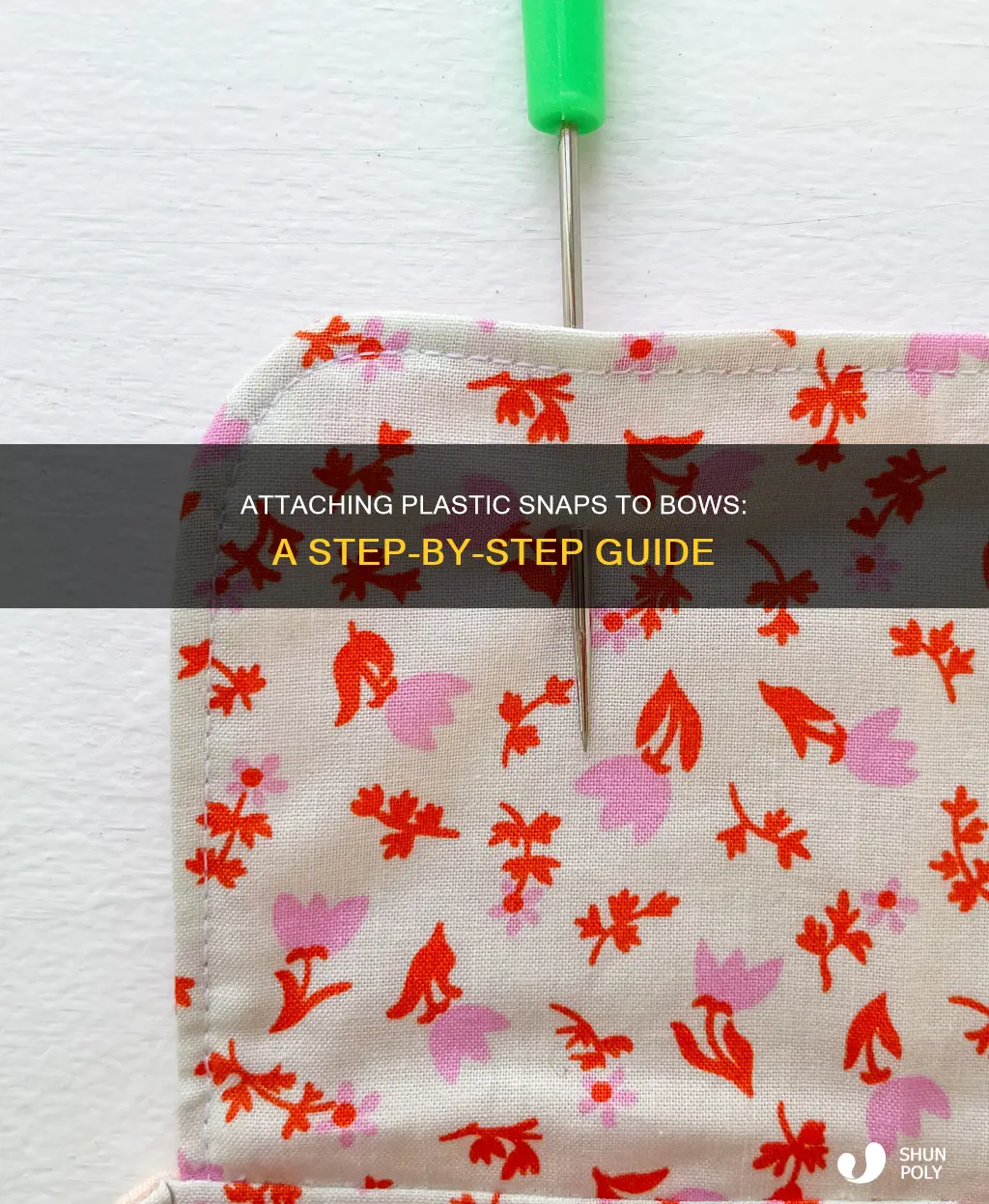 how to install plastic snaps to bows