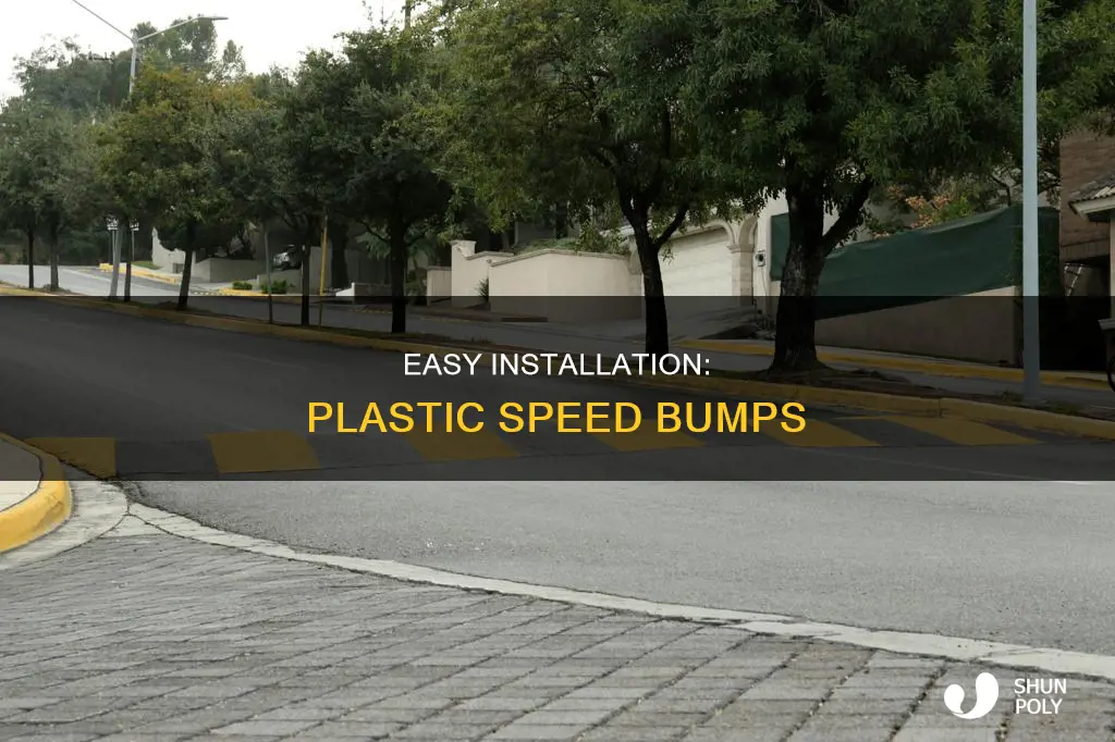 how to install plastic speed bumps